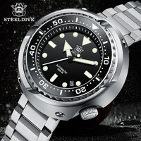 steeldive sd1978 oversize watch 53 6mm one piece case 1000m waterproof japan nh35 automatic movement big tuna mens diver watch