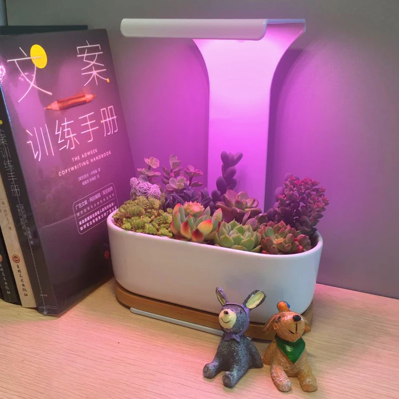Desk Grow Lamp Timer Phyto Lamp Full Spectrum Plant Lights For Succulent Flowers Cactus Ir Vu Light