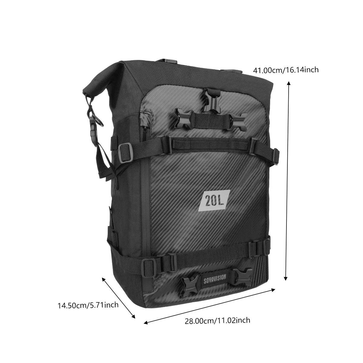 

Водонепроницаемая Мотоциклетная Сумка На Багажник/рюкзак Для Велосипеда 8л/10л/20л/30л