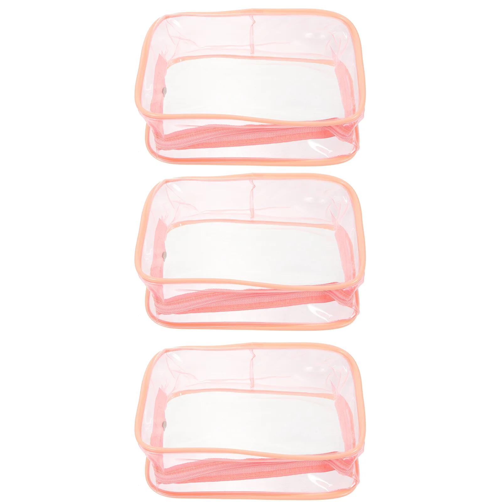 3Pcs Portable Woman Makeup Bags Travel Cosmetics Bags Portable Clear Makeup Bags