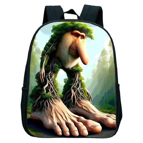 12-дюймовый итальянский рюкзак Brainrot, школьные сумки для мальчиков и девочек, забавный школьный рюкзак с героями мультфильмов для детского сада, детские ортопедические рюкзаки для детей 3-6 лет