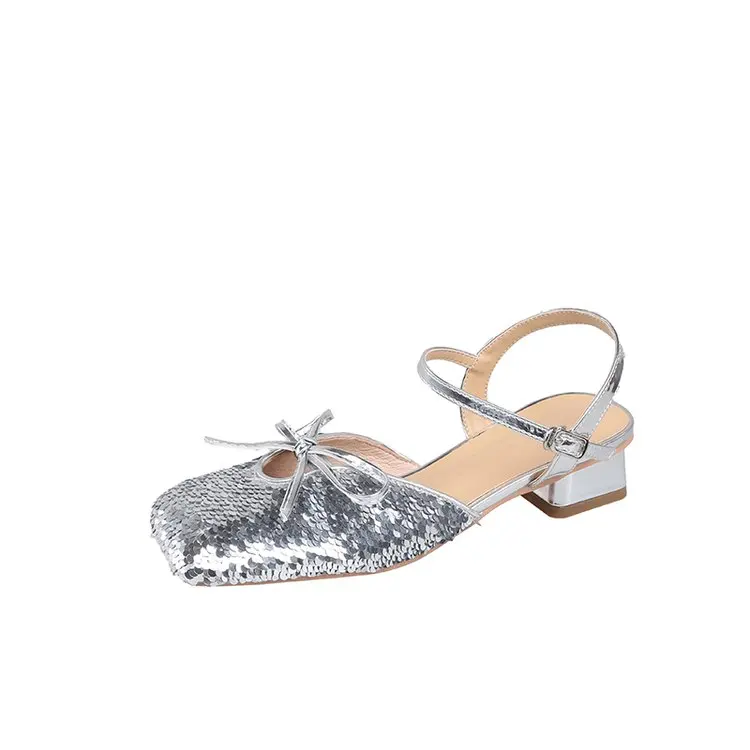 

Women's Sandals Fashion Ankle Bindings New Fashion Square Heels Elegant High Heels Luxury Mule Women's Party Shoes Women's Shoes