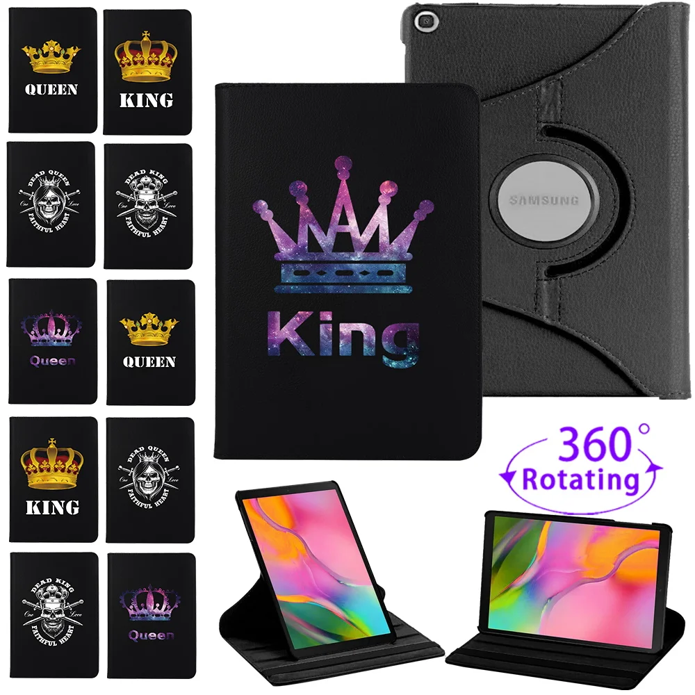

360 Rotating Tablet Case for Samsung Galaxy Tab A8 10.5/Tab A7 10.4/Tab A 10.1/Tab S6 Lite 10.4 Flip Shell Protective Cover