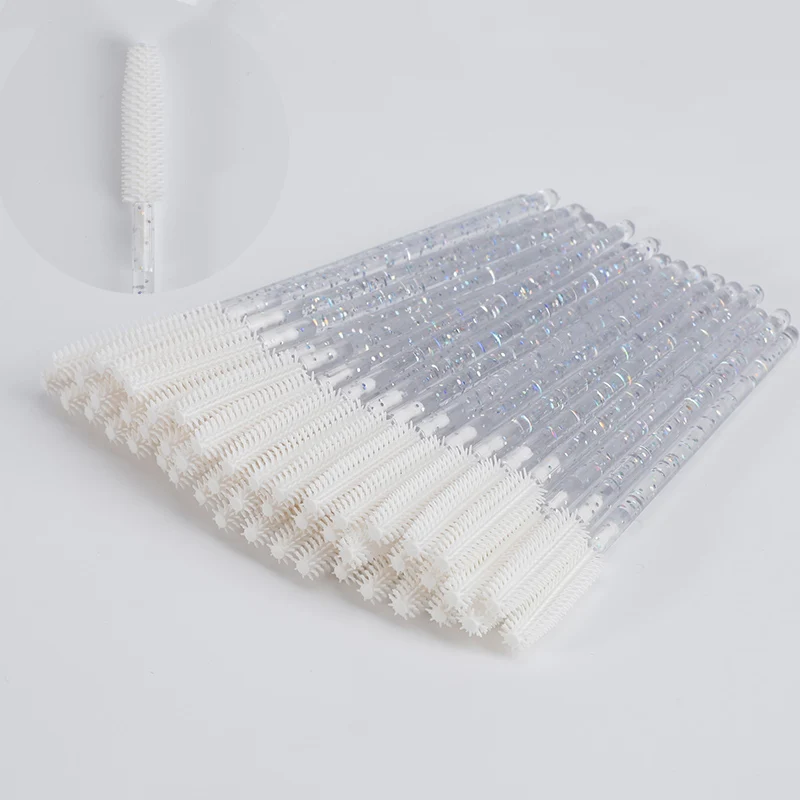 Одноразовая силиконовая Бриллиантовая расческа для ресниц тушь аппликатор