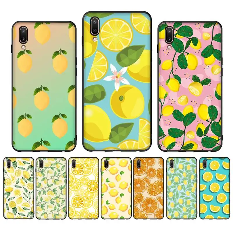 

YNDFCNB Fruit lemon Phone Case for Samsung A51 A30s A52 A71 A12 for Huawei Honor 10i for OPPO vivo Y11 cover