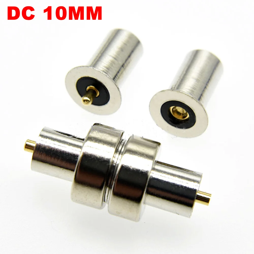 

10mm 2P Water Proof High Current Fast Charge Spring Loaded DC Magnetic Pogopin Connector charge Power Probe Solder Wire type