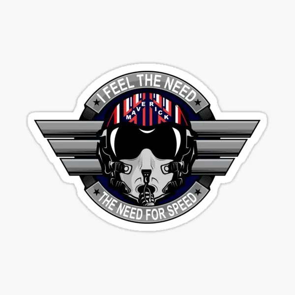 

Maverick Helmet Insignia 5PCS Stickers for Room Living Room Car Decorations Cartoon Window Print Kid Bumper Background Art Cute