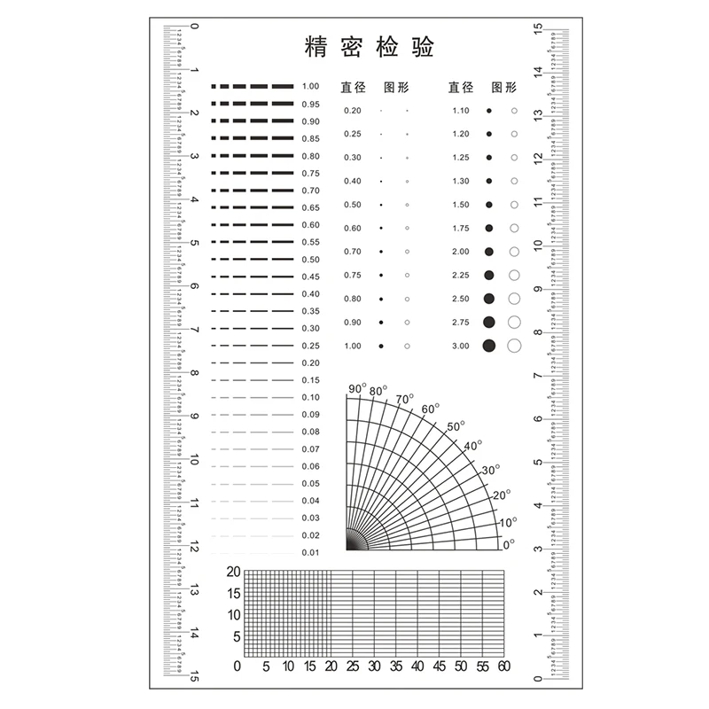 

Transparent Point Gauge Dots Cross Line Compass Calibration Ruler Microscope Micrometer Appearance Inspection Gauge Scratch