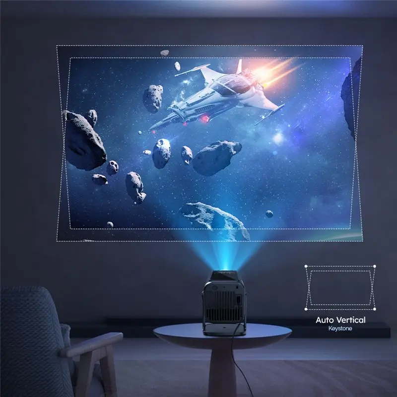 Фото Проектор ABZZ-Smart 4K 1080P 300ANSI Android13 Медиацентр Amlogic 950S Quad Cortex-A53 Wifi6 BT5.0 HDR10+ №2
