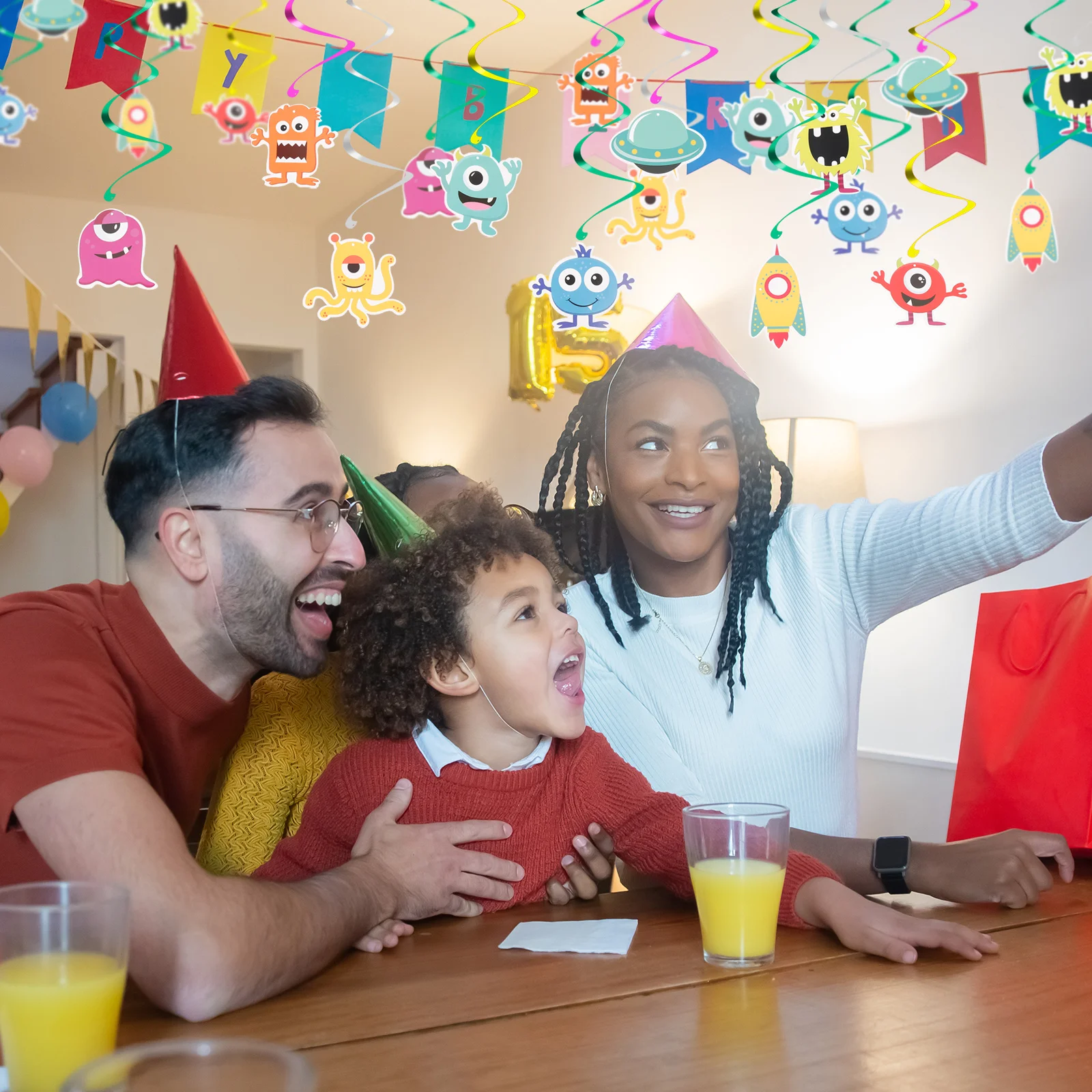 18 шт. украшения для вечеринки вихревые на день рождения завитки растяжки