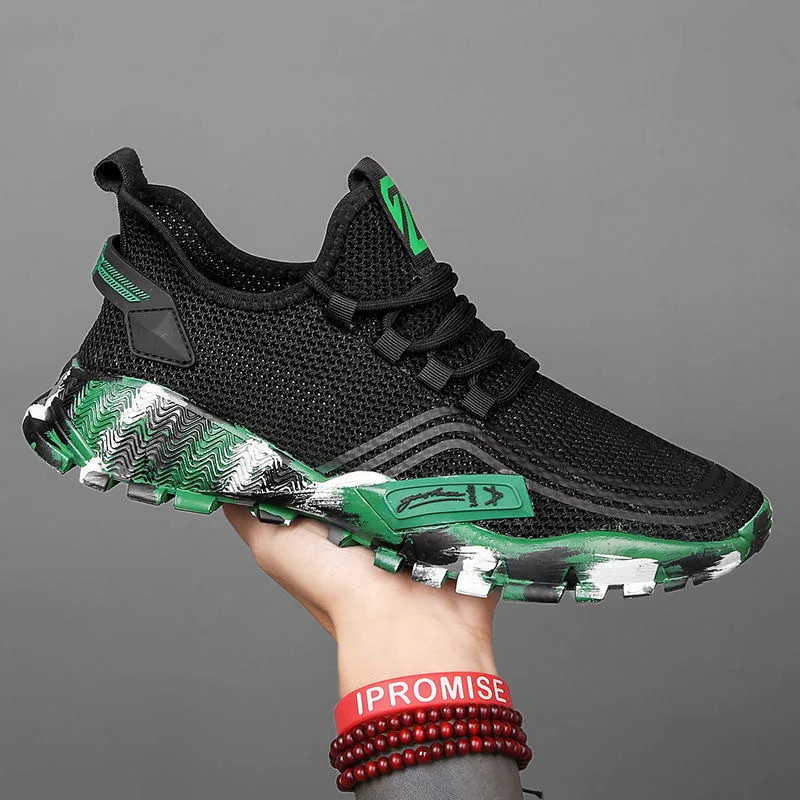 2022 New Men's Running Shoes Breathable Outdoor Sports Shoes Lightweight Sports Shoes Trend Lightweight Walking Running Shoes