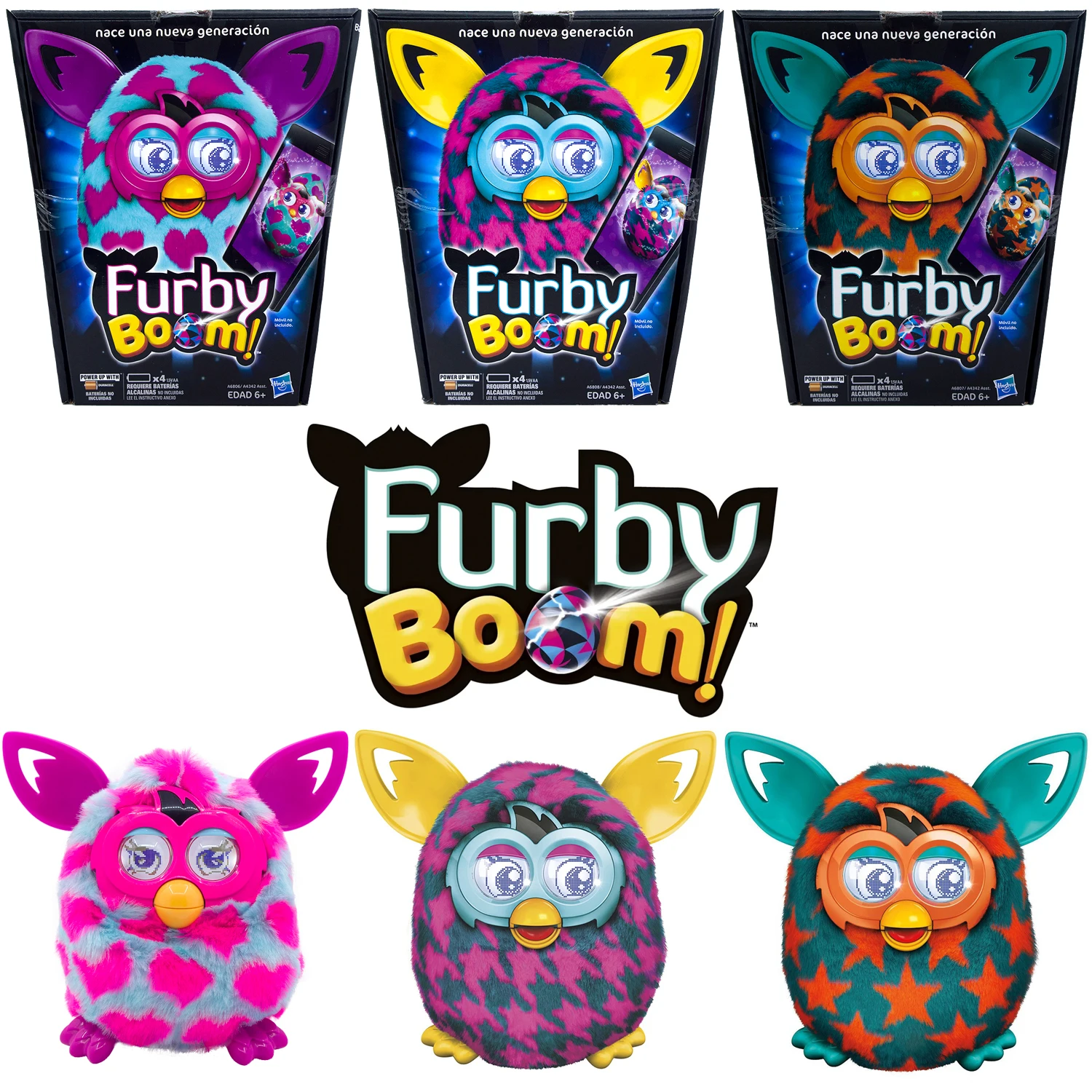 Оригинальные интерактивные игрушки Furby Boom Furblings для детей, Фиби эльф, умные электронные плюшевые игрушки для домашних животных для девочек, ...