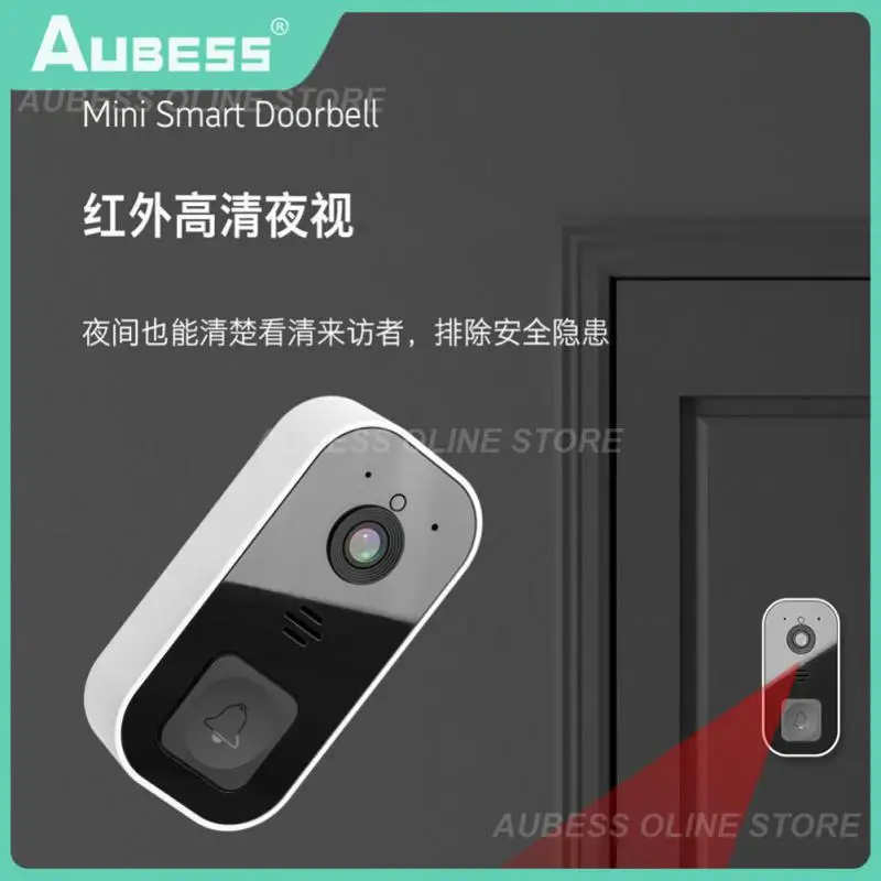 

32 Mb Flash Infrared Night Video Voice Door Bell Changeable Sound Wifi Visual Doorbell Ai Doorbell Wide Angle Lens