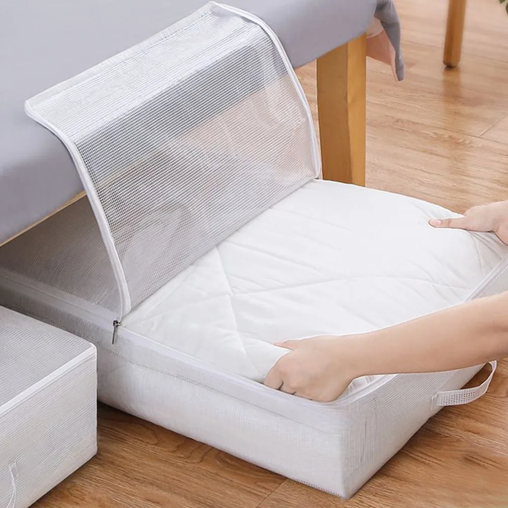 

Visible Pvc Quilt Bedding Storage Bag Closet Quilt Clothes Storage Bag Blanket Classification Bag Dust Waterproof