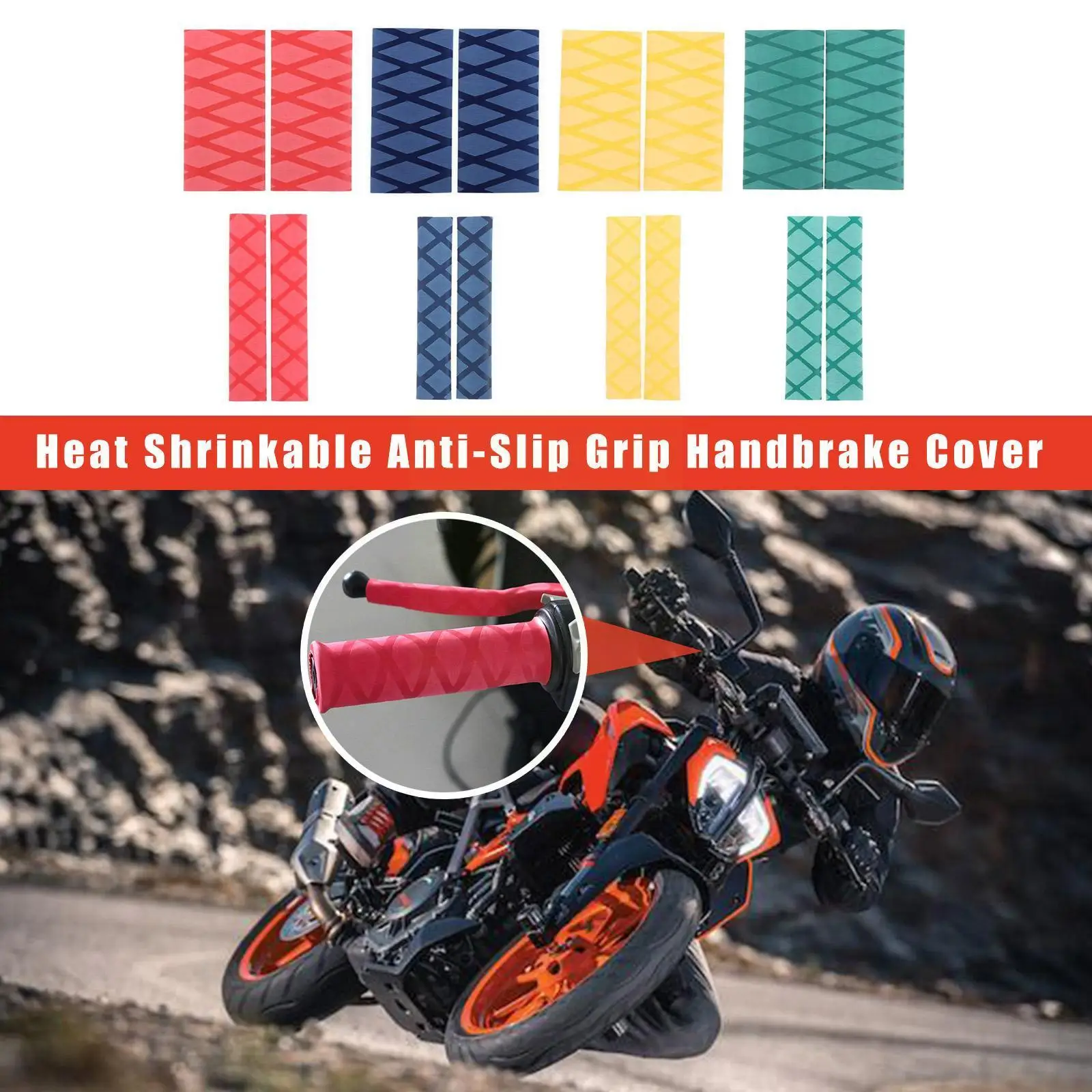 

Универсальная термоусадочная накладка на рукоятку мотоцикла, нескользящая накладка на ручной тормоз для R1250GS/ADV Water Bird R1200GS K4E6