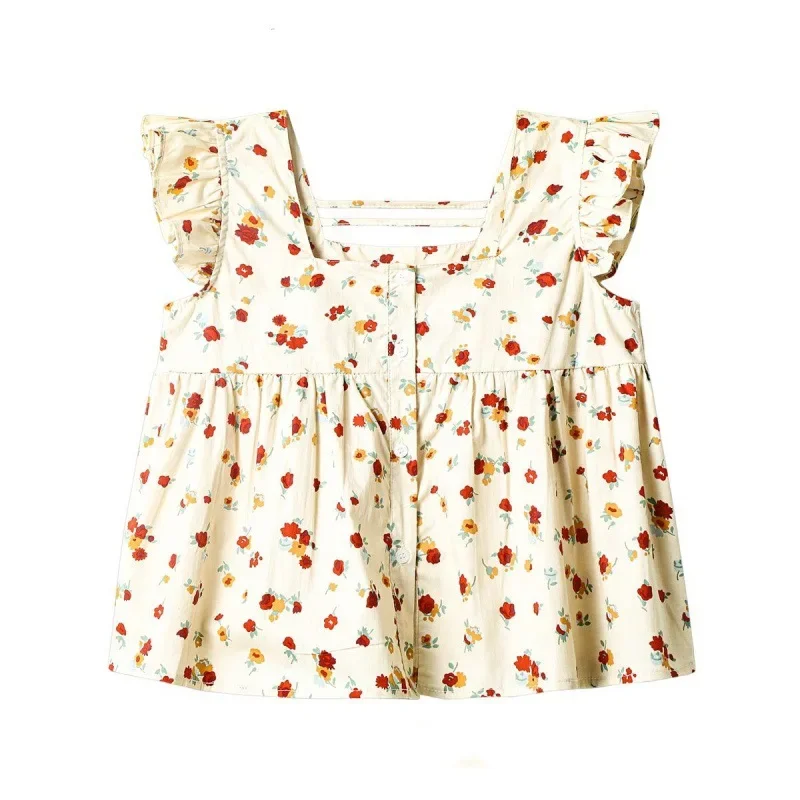 SweetOuter Wear клетчатый топ женская рубашка с квадратным воротником и короткими