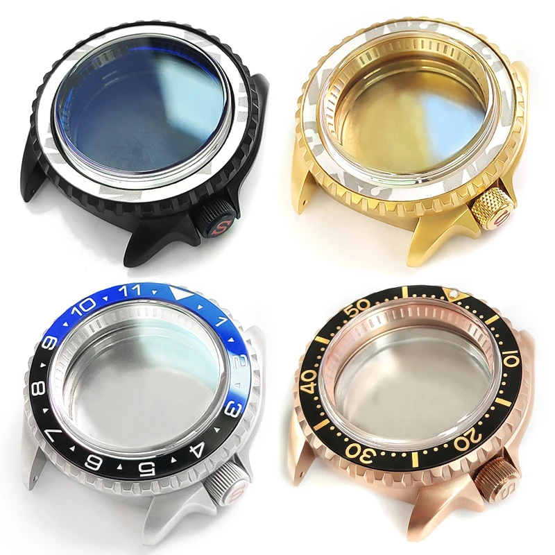 

Stainless Steel Watch Case Brushed Automatic Diving For Skx007 SKX171 SRPD61 Bezel Insert Chapter Ring Watch Parts