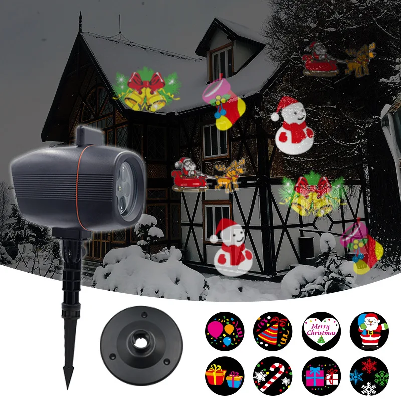 

LED HD Color Indoor Rotating Projection Lamp Dynamic Cartoon beating Projector with Four themed Cards Holiday Gift Must-Haves