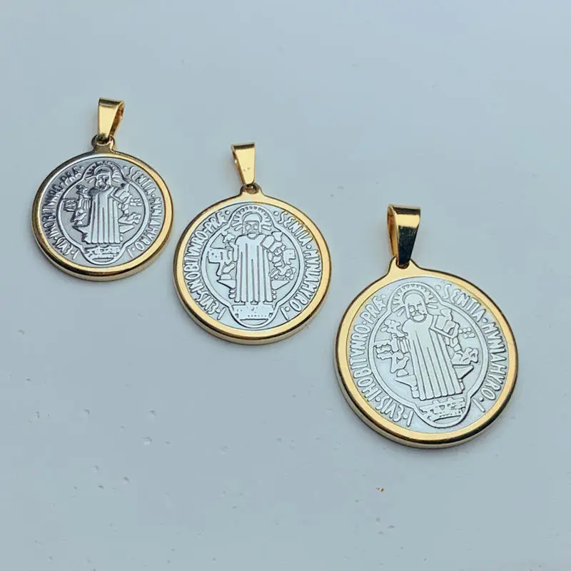 Круглая металлическая медаль из нержавеющей стали в ассортименте