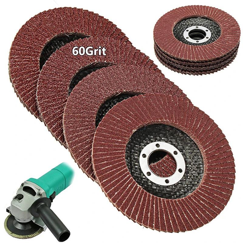

115mm/4.5 Flap Wheels Grinding Sanding Discs 60 Grit Angle Grinder olishing Wheel Rotary Tool