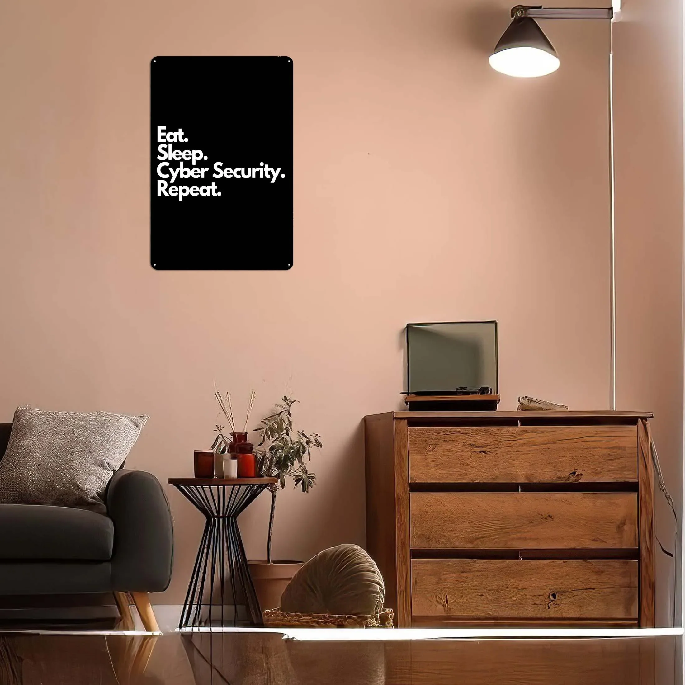 Забавный постер в стиле Интернет-безопасности украшение для игровой комнаты