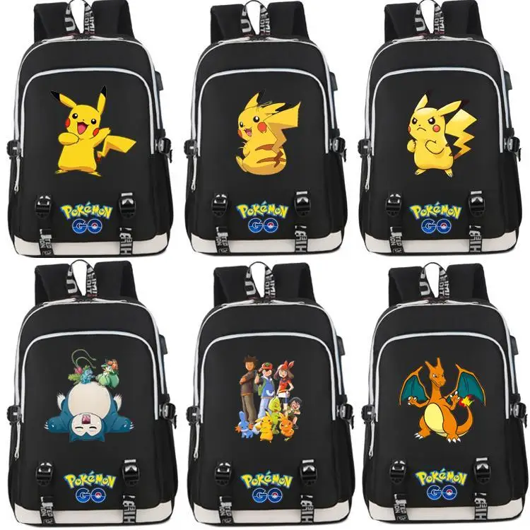

Pokémon Pokémon Pikachu Kabimon Schoolbag Male and Female Primary and Secondary School Students Backpack