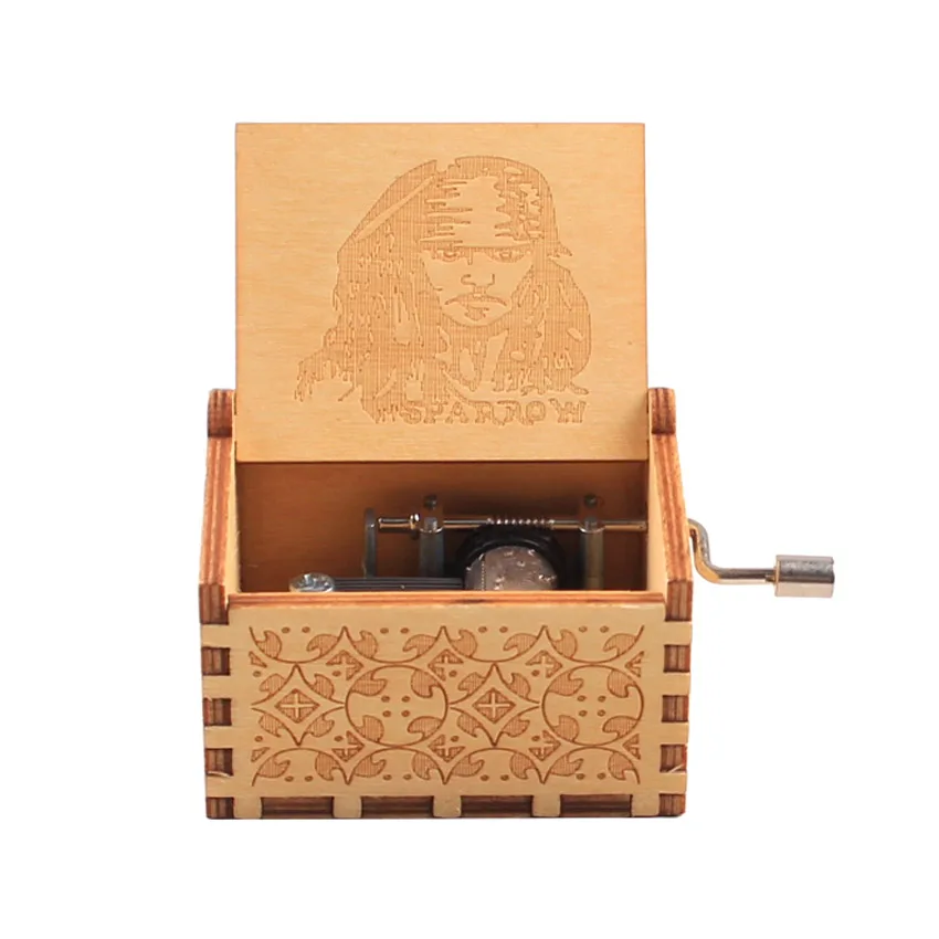 Анонимная деревянная музыкальная шкатулка Джек Спарроу из фильма Пираты