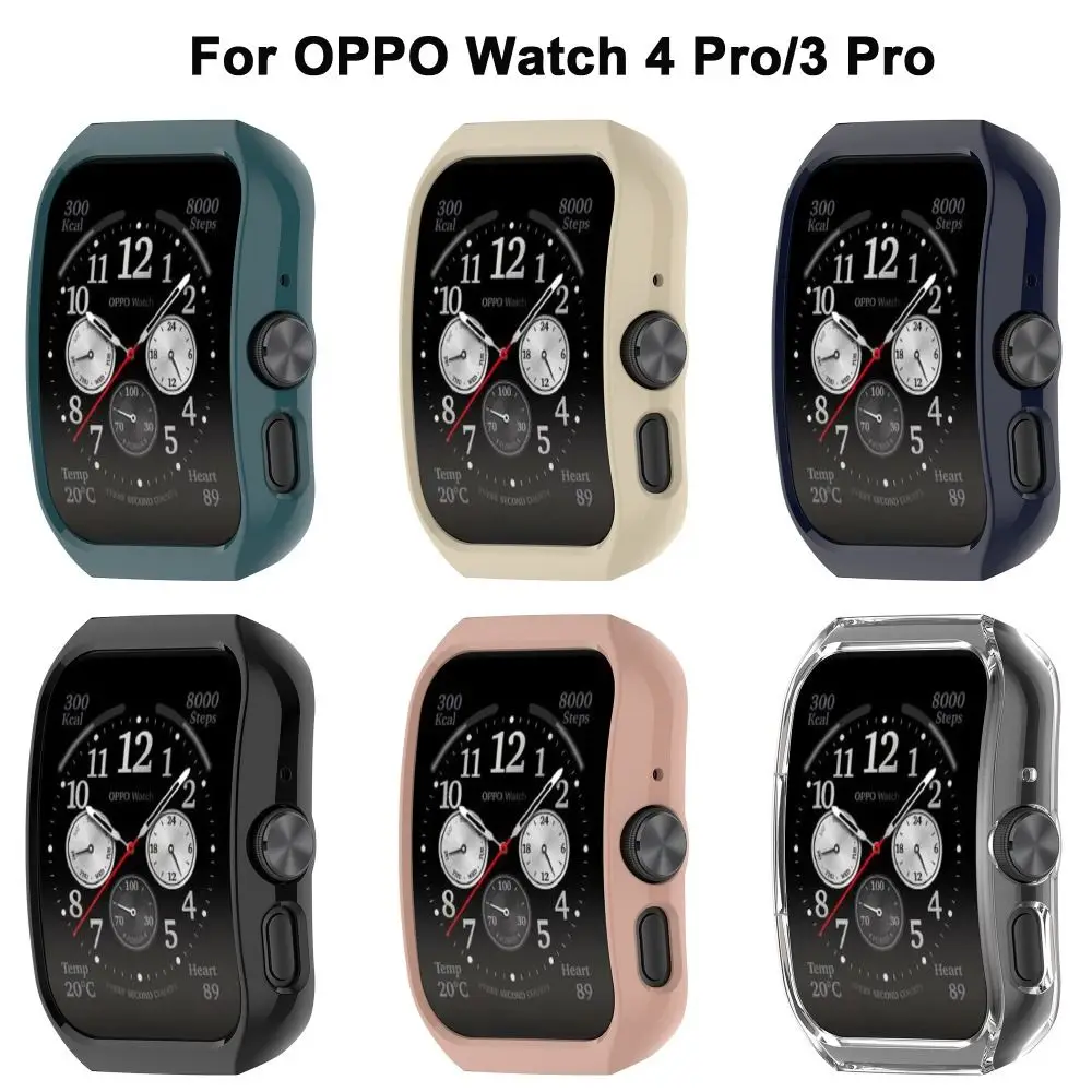 

Bumper PC Cover New Hard Shell Smart Case Watch Accessories Protective Frame for OPPO Watch 4Pro/3Pro