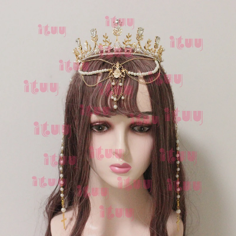 Готическая тиара в стиле &quotЛолита&quot &quotАнгел&quot головной убор королева Анна