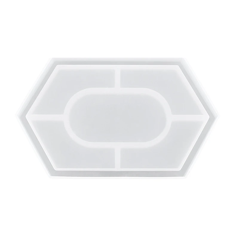 

Лидер продаж, гексагональная подставка, силиконовая смола, форма, лоток для хранения ювелирных изделий, органайзер, Изготовление поделок св...