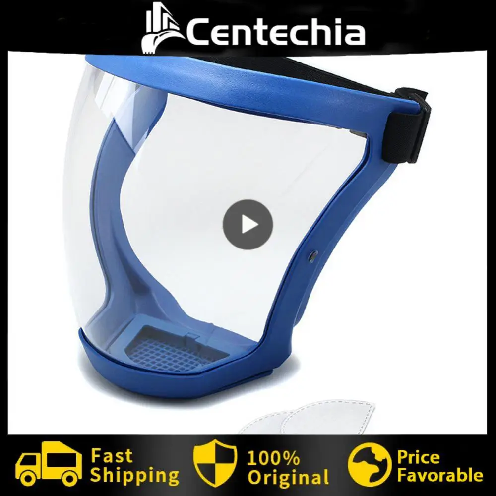 

Transparent Security Protection Shield Kitchen Anti-splash Face Mask Full Face Shield Safety Glasses Anti-fog Windproof Mask