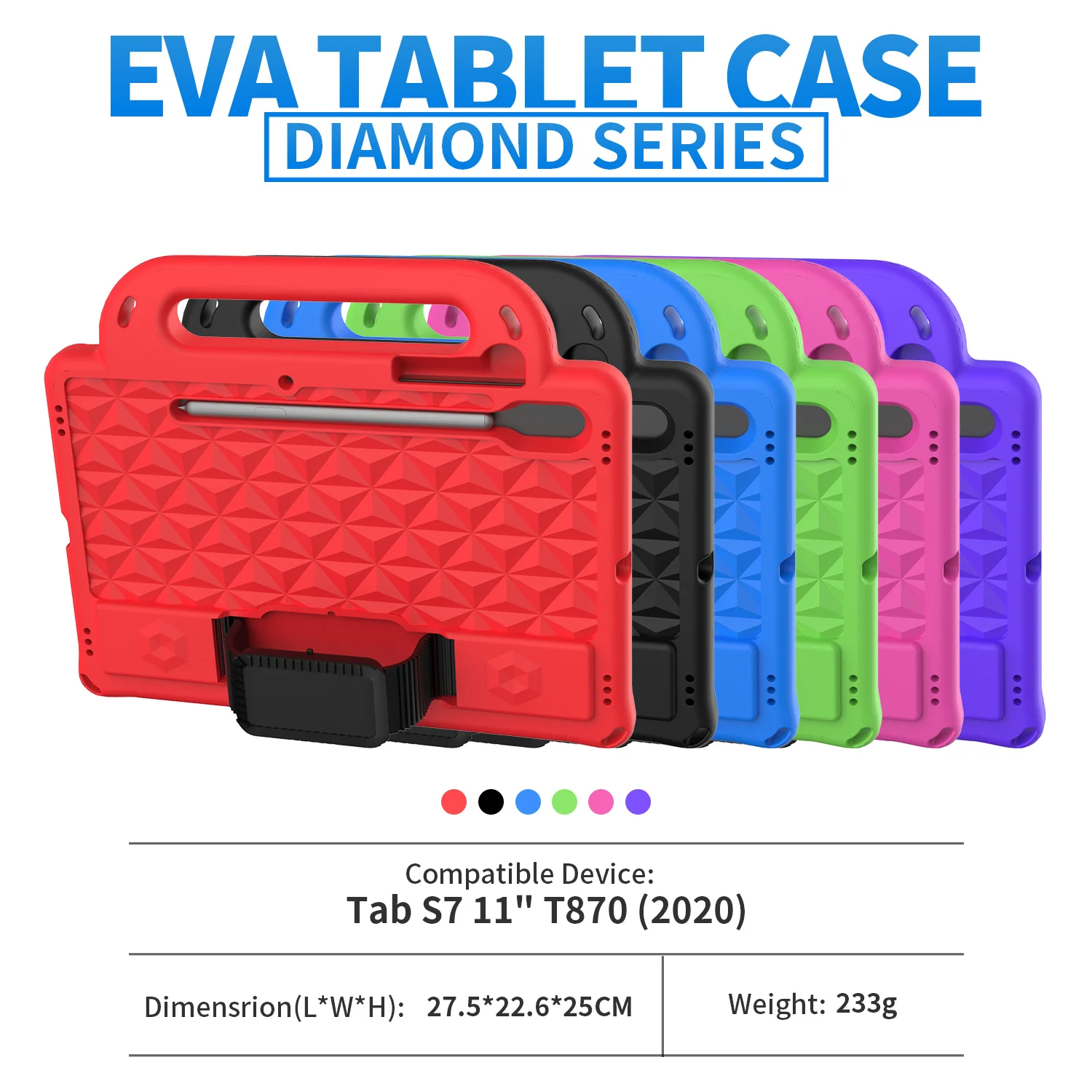 Чехол с подставкой для Samsung Galaxy Tab S9 X710 S9FE X510 A9 Plus X210 S8 X700 S7 T870 чехол планшета X200 T500