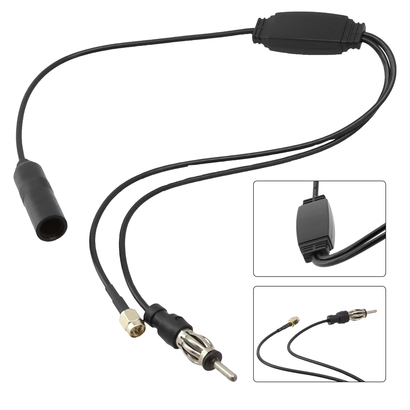 

High Quality Car Radio Antenna Splitter Adapter Cable with Active Aerial Converter for FM/AM DAB+ and SMA Converter