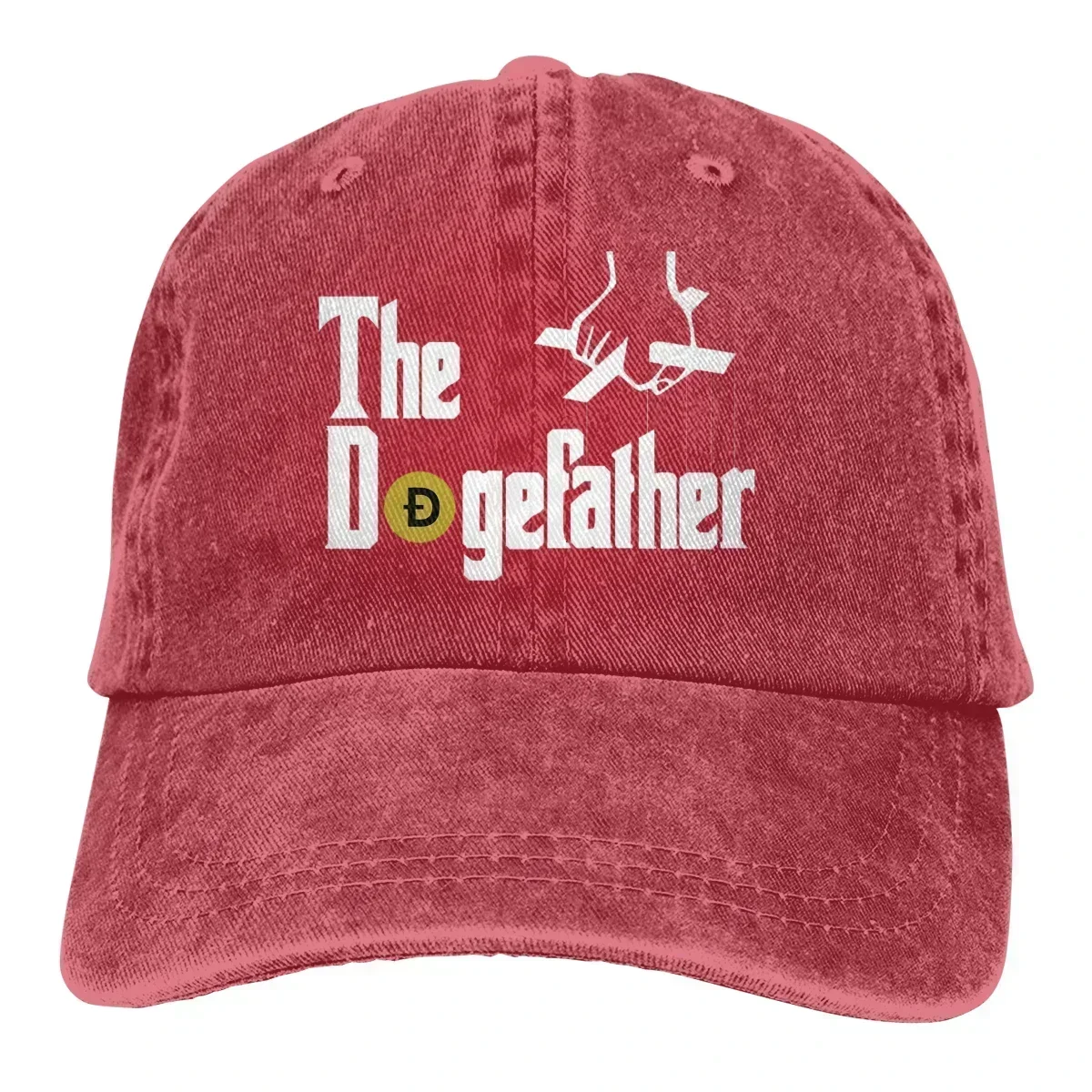 Фото Бейсбольная кепка The Dogefather для мужчин, забавные кепки с Элоном Маском The DogeFather, цветные женские летние кепки с застежкой-клипсой №3