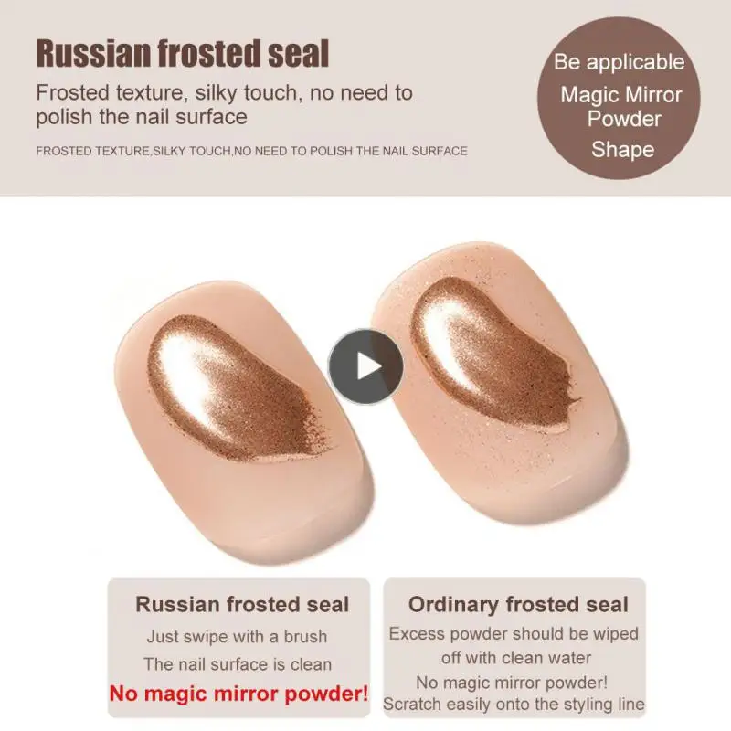 

BOLE Russian-style Frosted Seal Layer Not Stick To Mirror Powder Manicure Suede Matte Nail Polish Glue Nail Phototherapy