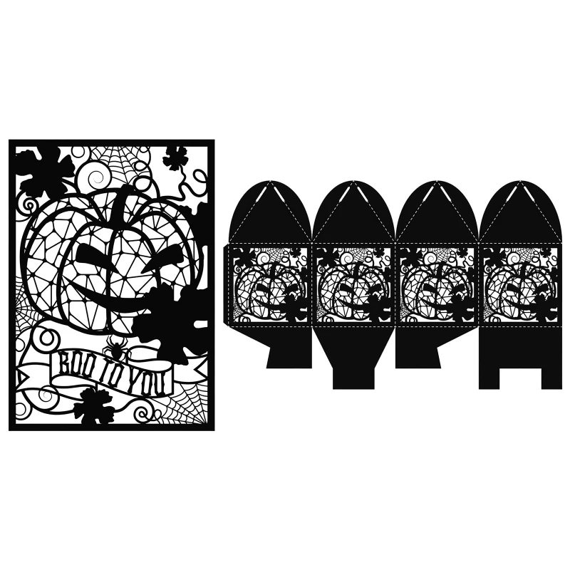 

Skull Pumpkin Cutting Dies DIY Stamps Crafts Scrapbooking Photo Album