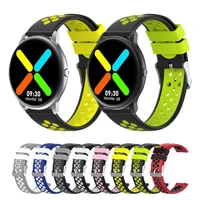 22mm silicone sport replacement breathable band for imilab kw66 watch strap replace accessories bracelet watchbands correa
