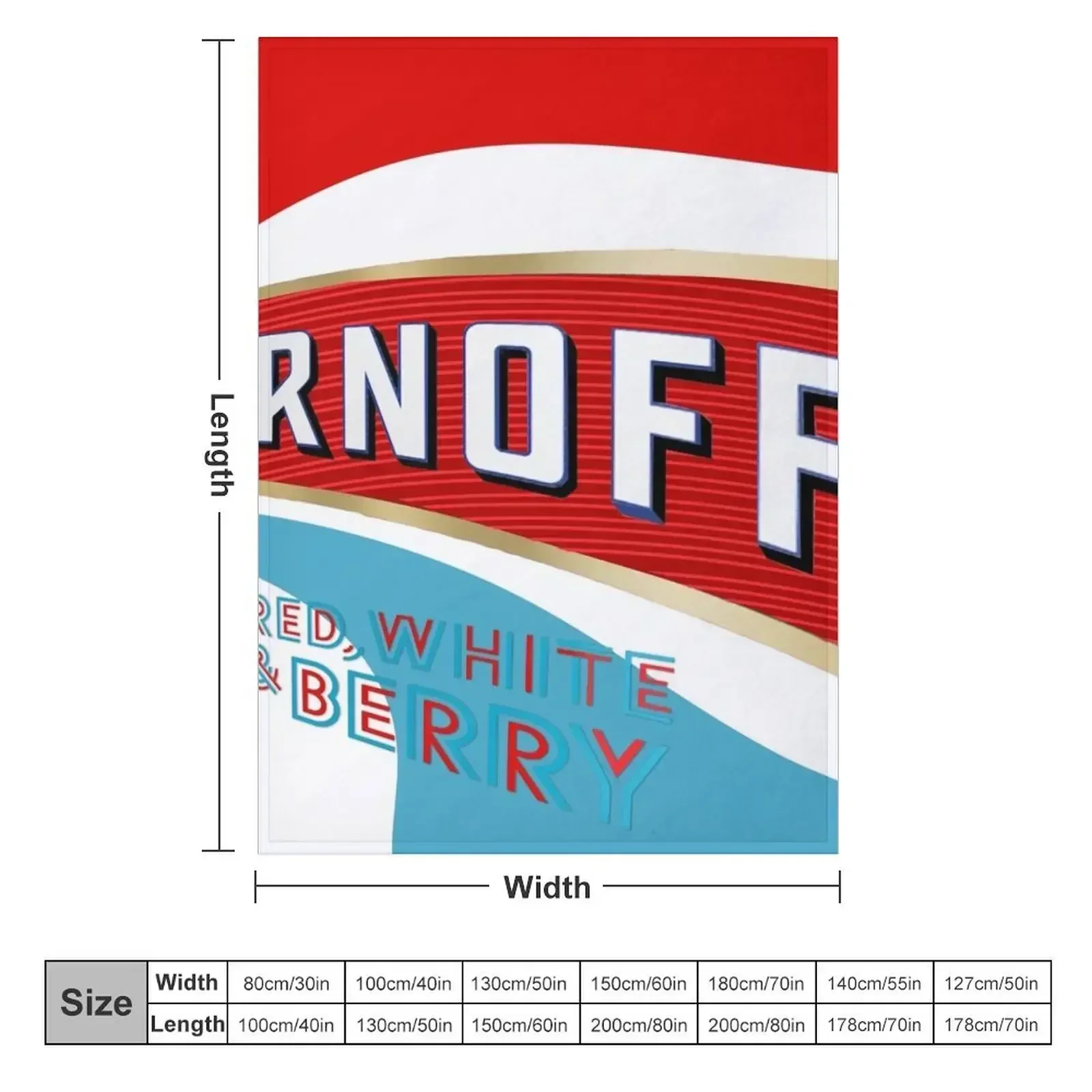 Фото Плед Smirnoff Red White and Berry для дивана-кровати, фланелевый, мягкий плюшевый плед, одеяло для переезда. №2