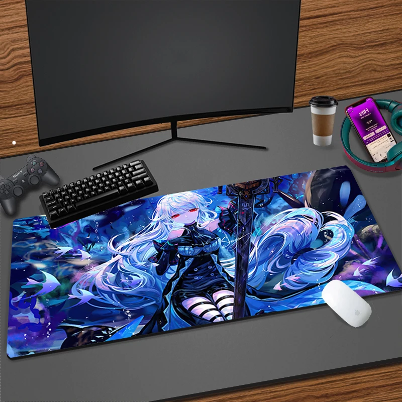 Большой коврик для мыши Arknight Skadi аниме Kawaii аксессуары для ноутбука офисный игровой коврик для мыши резиновый нескользящий мягкий Настольный коврик