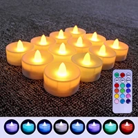 led tea light candles lights remote control battery operated electric candles flickering flameless tealights for wedding party