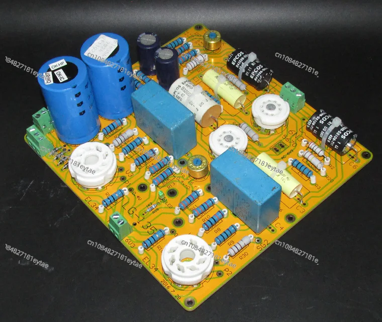 Монтажная плата Goldox M-type El34 Push-pull 6n3 + 6n6 Lg135