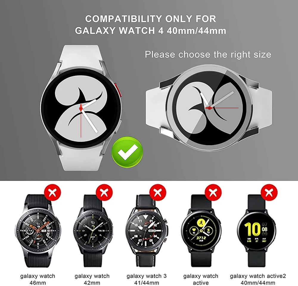 Защитный чехол из ТПУ для Samsung Galaxy Watch 4 40 мм 44 мягкая защита экрана полные