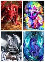 5d diamond painting dragon full square round diamond art for adults and kids embroidery diamond mosaic home decor