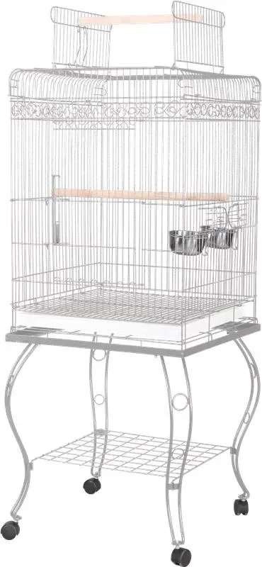 

A and E Cage Co. Opening Playtop Bird Cage-Pure White