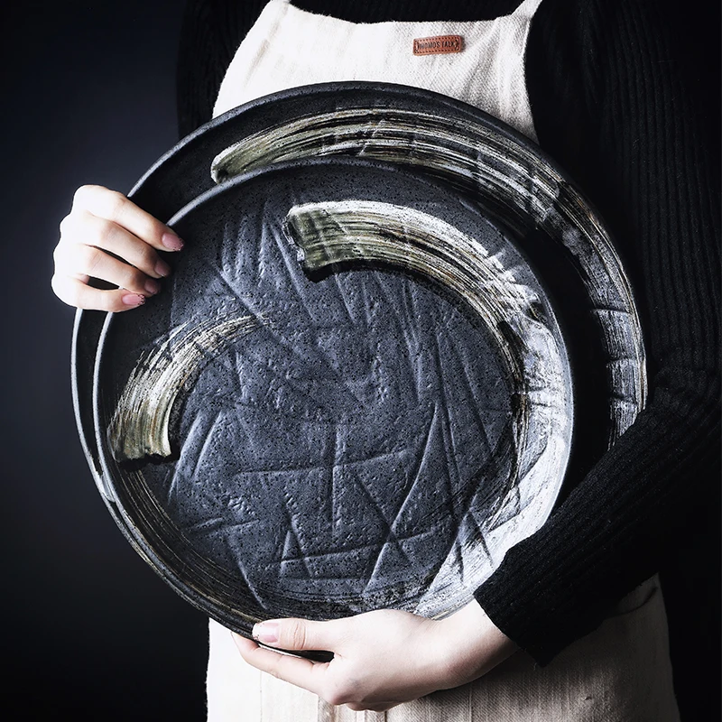 

Breakfast Porcelain Plate Set Serving Dishes Set Japanese Dishes Plate Set Decorative Tray Vaisselle Cuisine Dining Tables