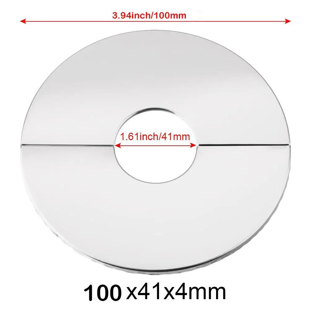 

Декоративная крышка для смесителя из нержавеющей стали, самоклеящиеся настенные крышки для водопроводной трубы, аксессуары для смесителя, декоративный чехол для ванной и кухни