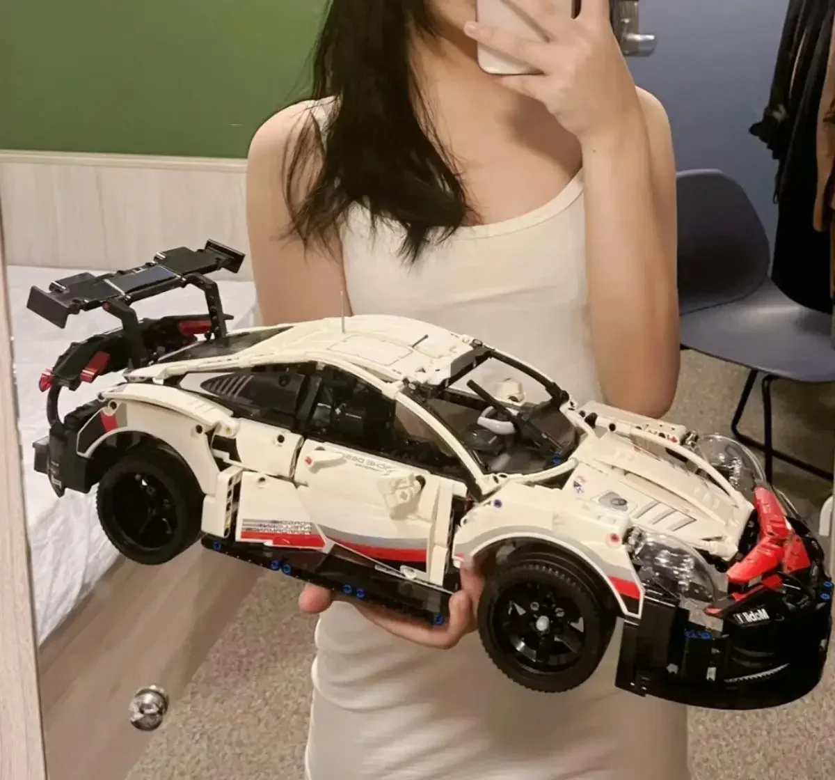 Украшение дома 911 RSR Автомобиль Совместимость 42096 Кирпичи 1630 шт. DIY Игрушки Рождественский подарок Подарок на день рождения Домино Блоки Игрушки Подарки (art.: 3920ccf0908fb) - 3920ccf0908fb