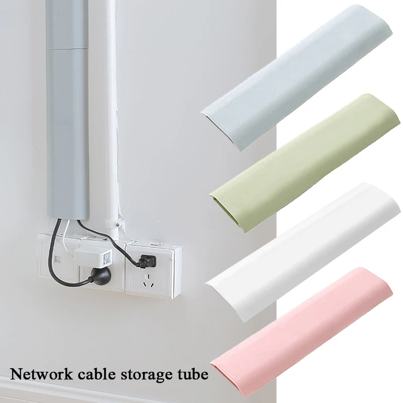 

Computer Cable Storage Tube Clip Accept Network Storage Tube Fixed Cable Clamp Practical Convenient Self-adhesive Raceway