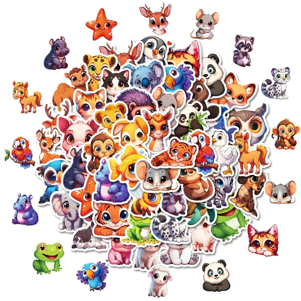 10/50 шт. стикеры в виде животных