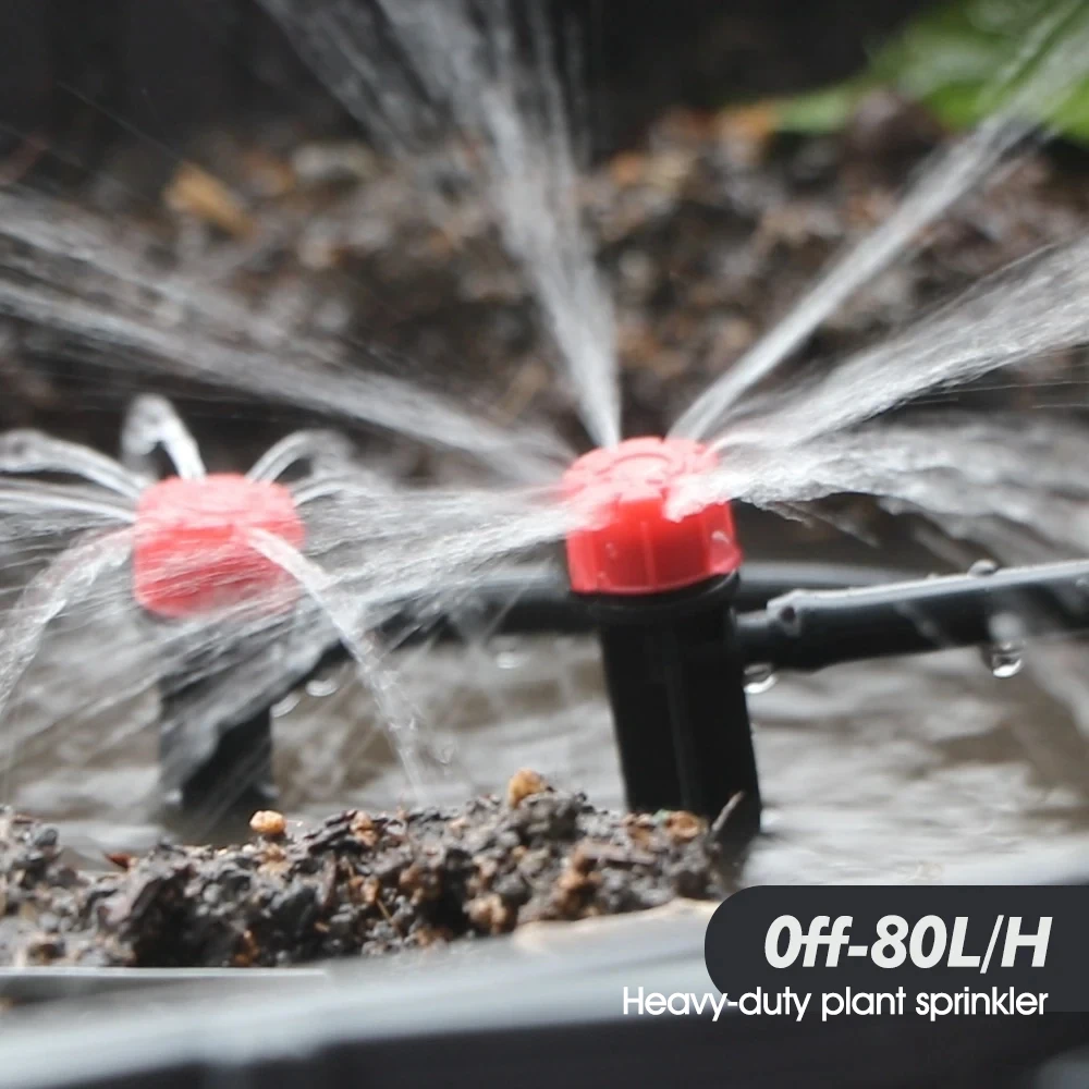 Садовый Шланг 1/4 Дюйма С Регулируемой Насадкой 13 См Для Цветов Теплиц Овощей